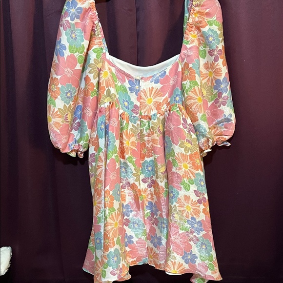 Storia Wildflower Fields Babydoll Mini Dress - Picture 5 of 5